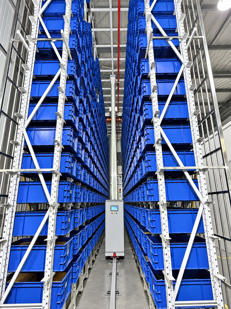 High-bay automated storage warehouse